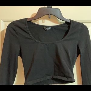 Shein Cropped long sleeve party shirt